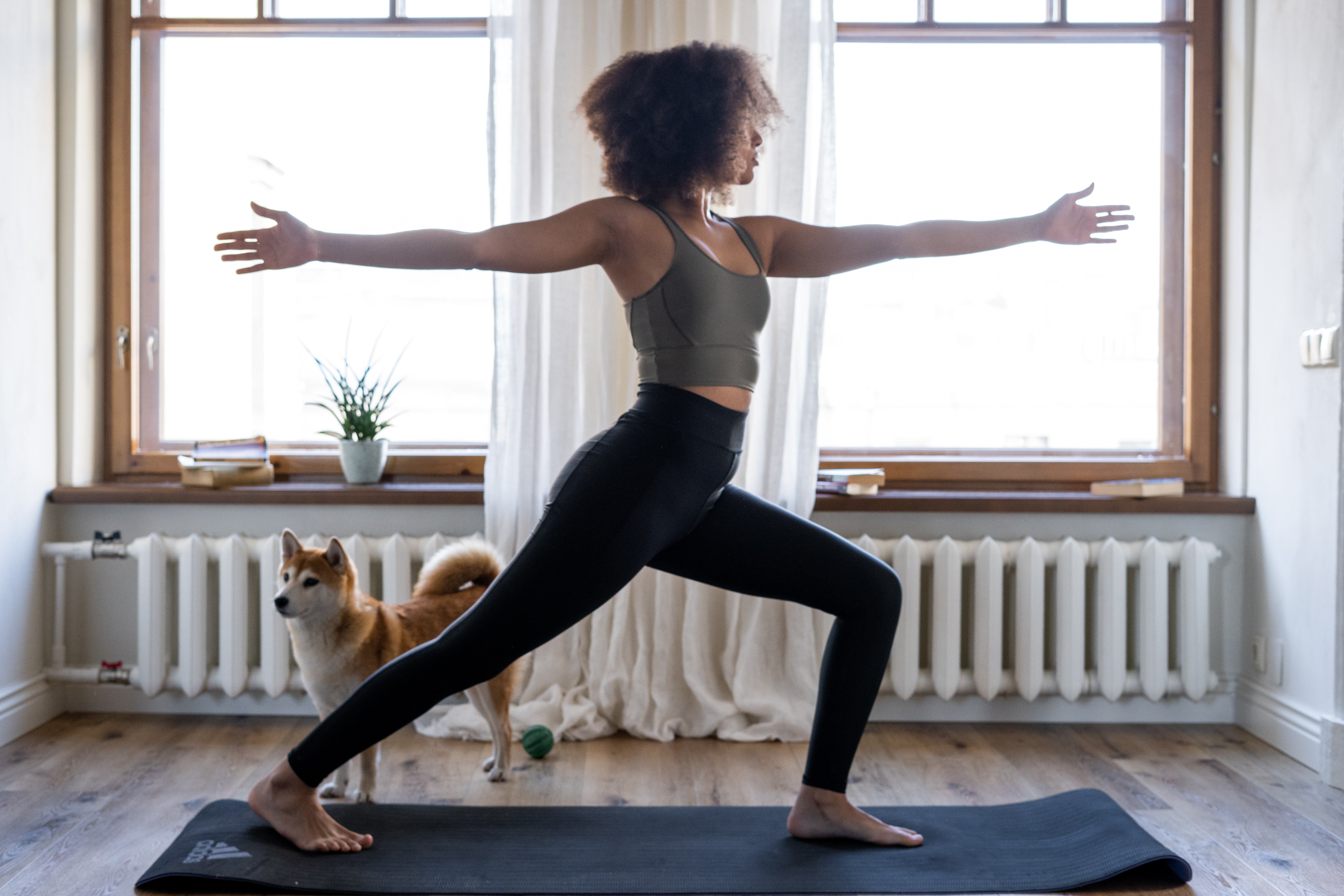 Yoga woman indoor